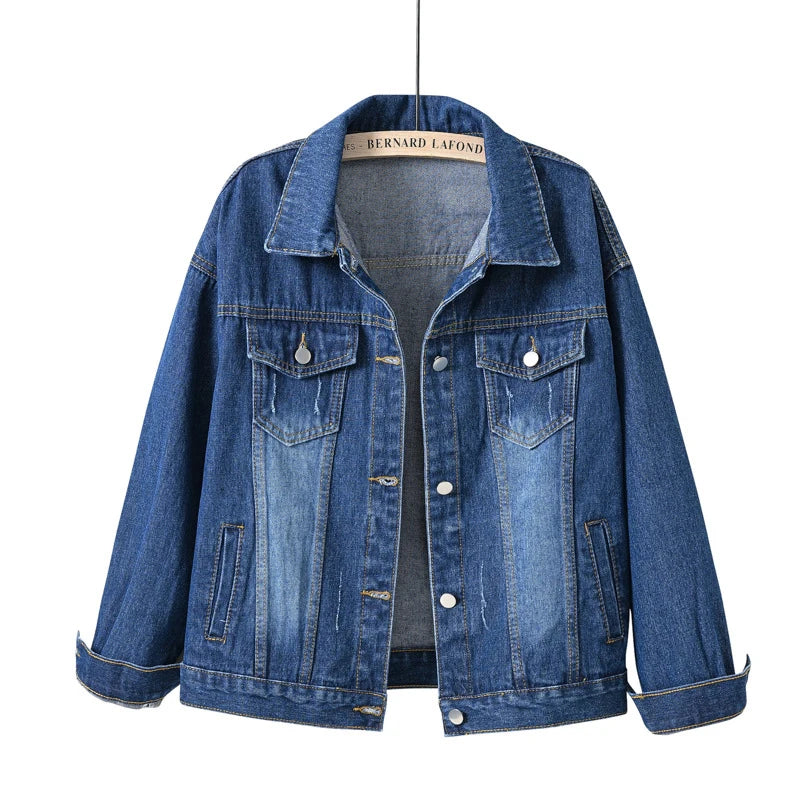 Classic women's denim jacket in many colors