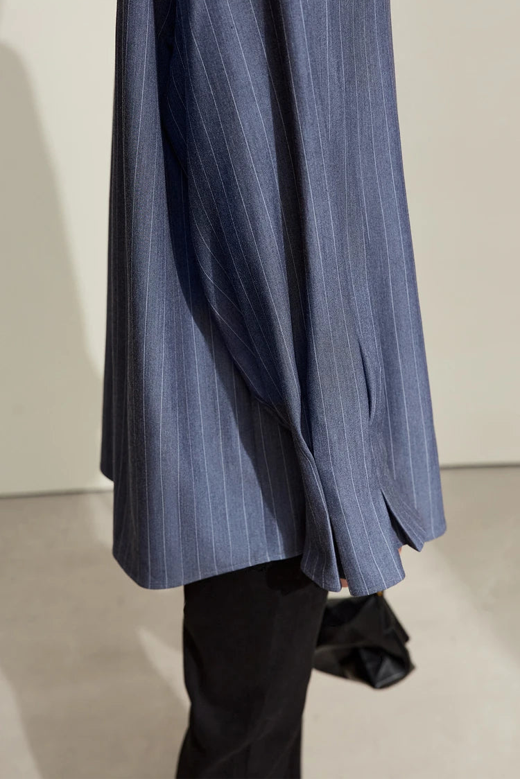 Loose Long Sleeve Striped Shirt