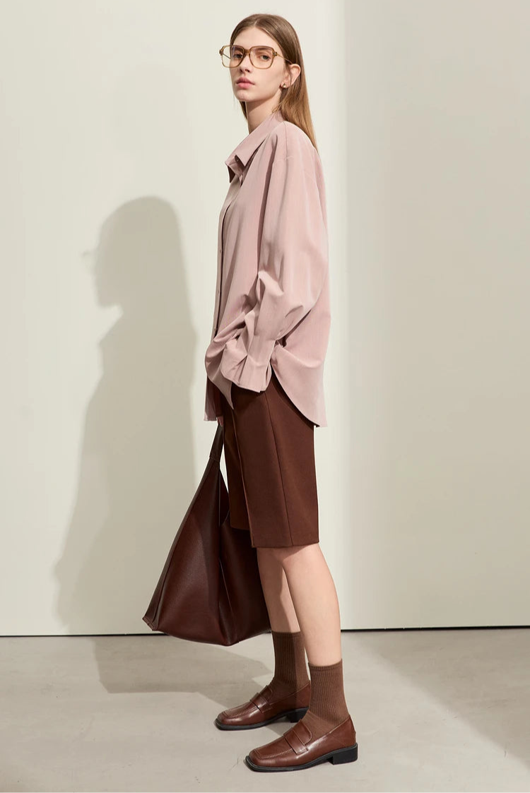 Loose Long Sleeve Striped Shirt