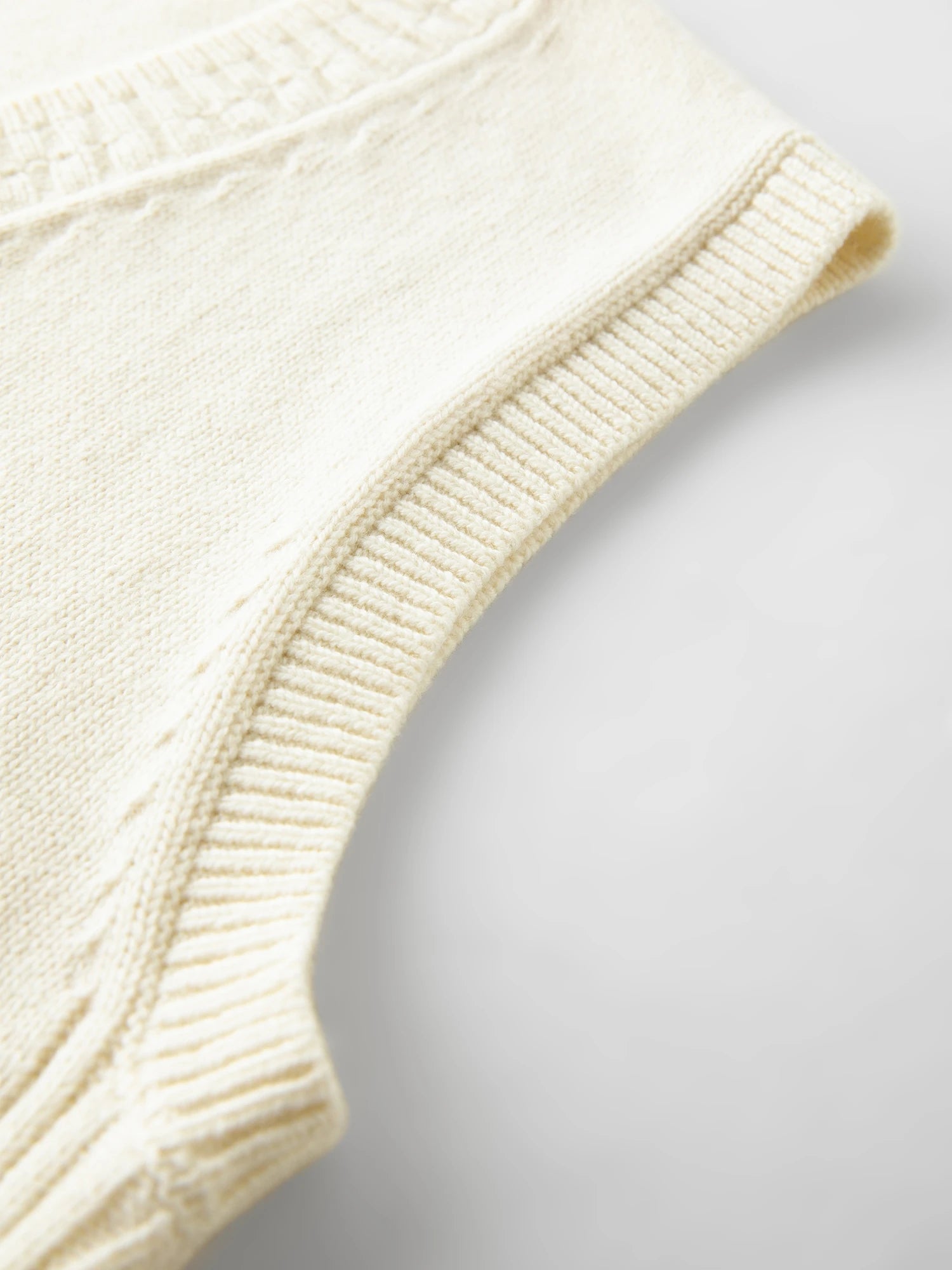 Sleeveless V-neck Wool Vest