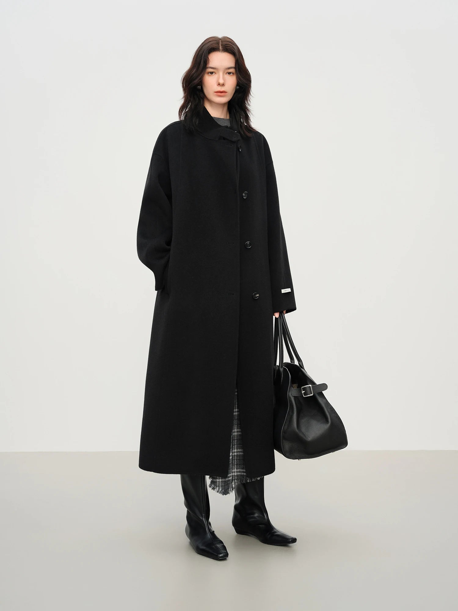 Wool Double-Faced Long Coat