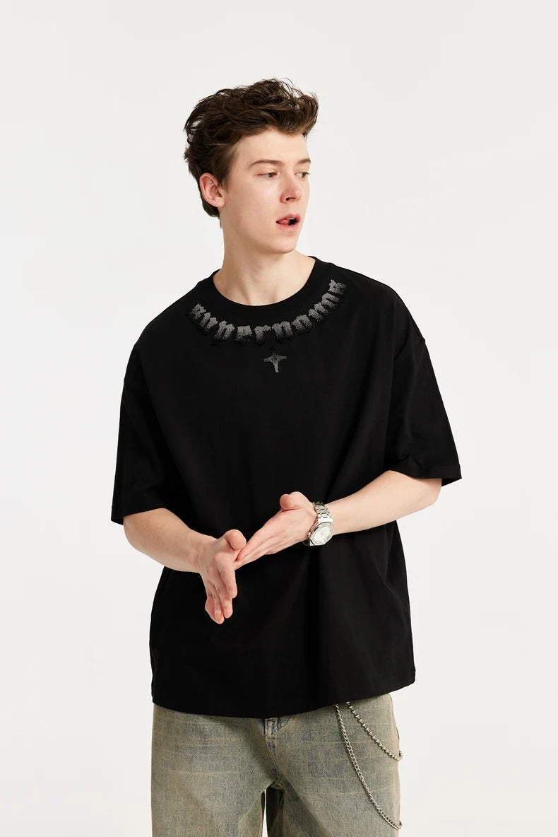 Chenille Embroidery Oversized T-shirt