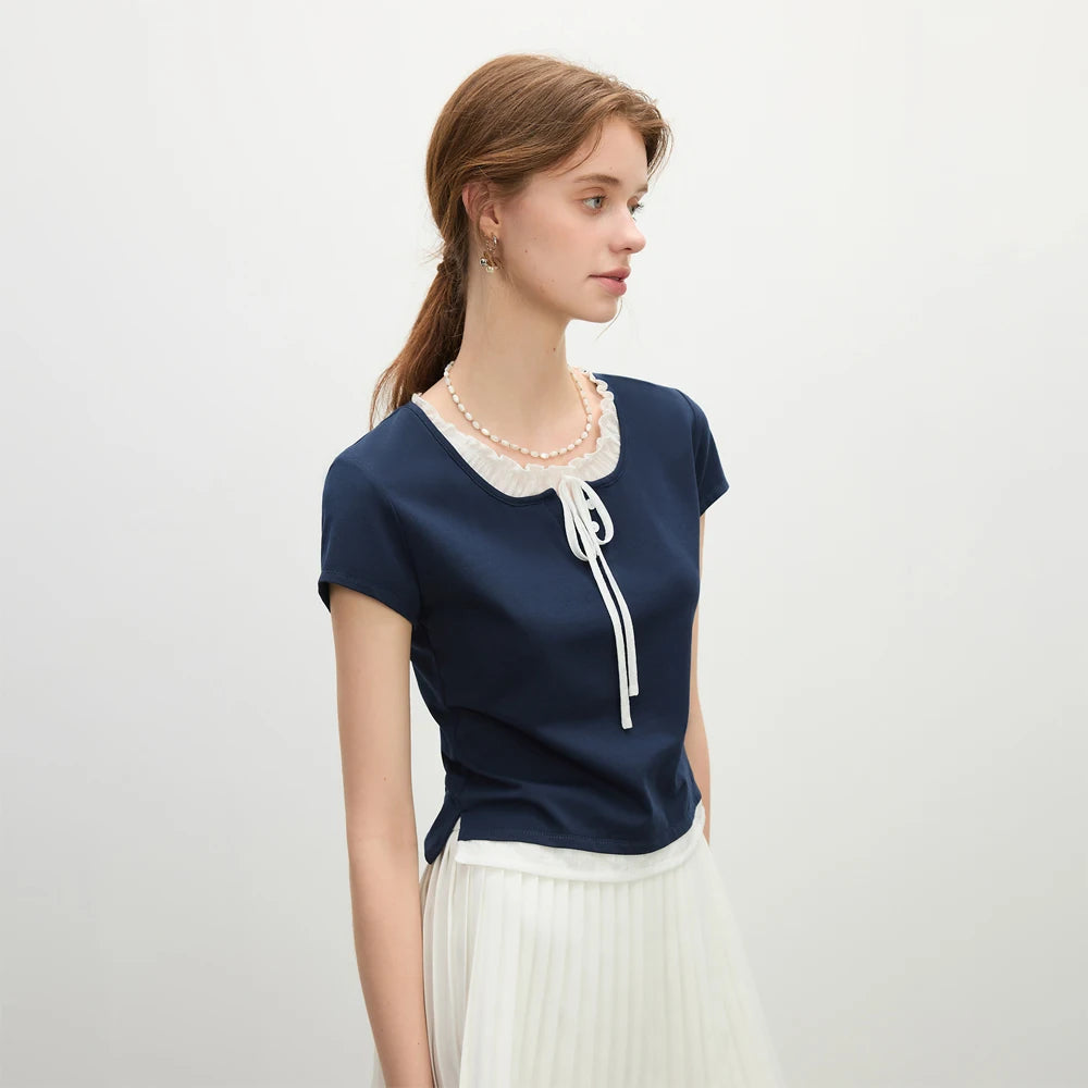 Elegant Navy Blue Top