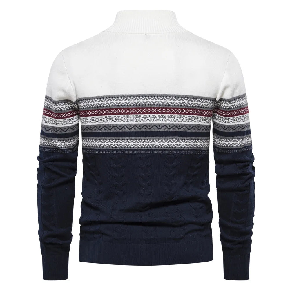 Men's sweater with round neck