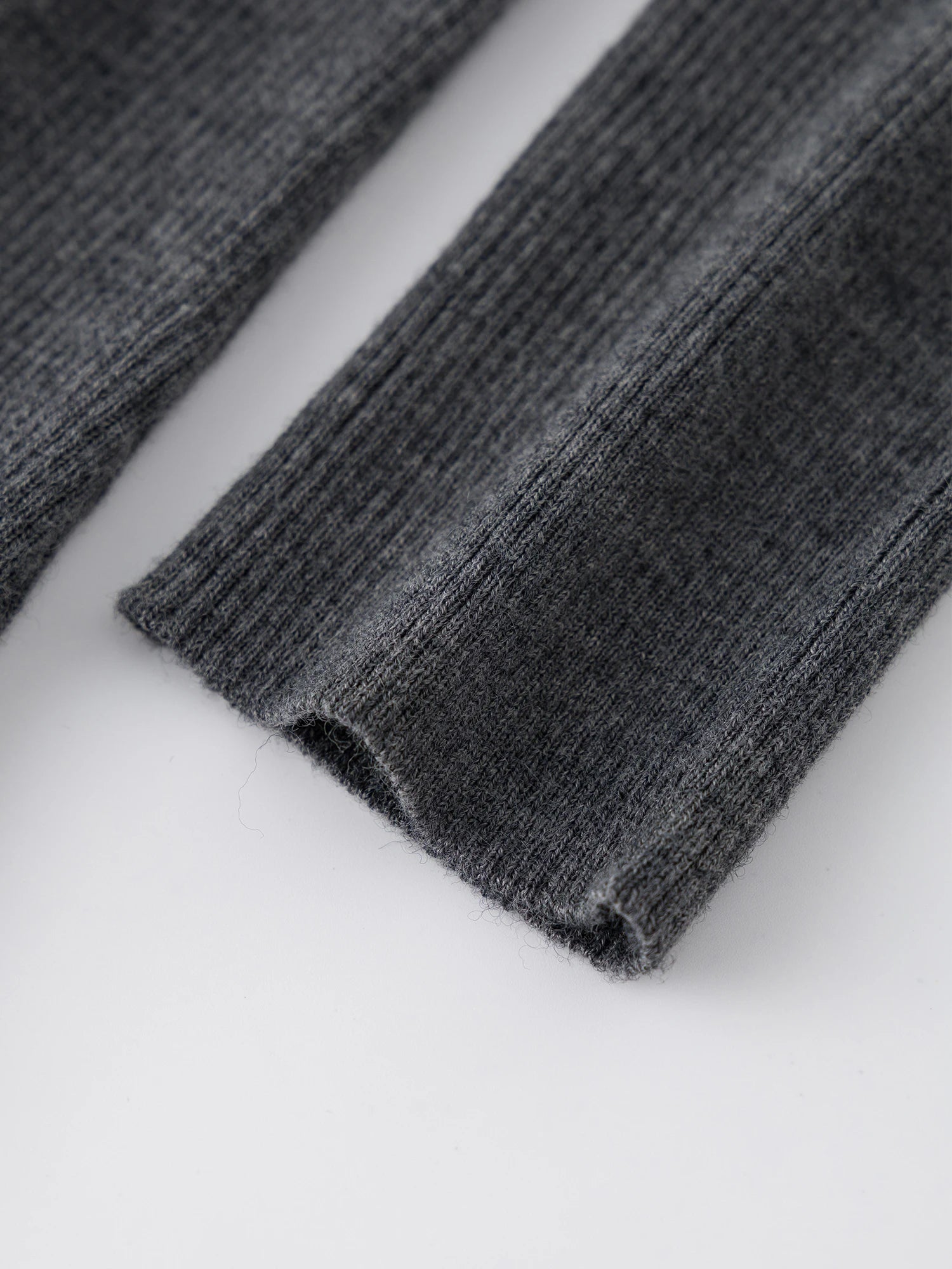 Asymmetric Knit Wool Sweater