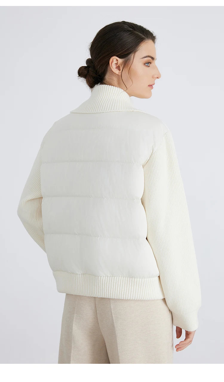 Spliced Down Wool Jacket