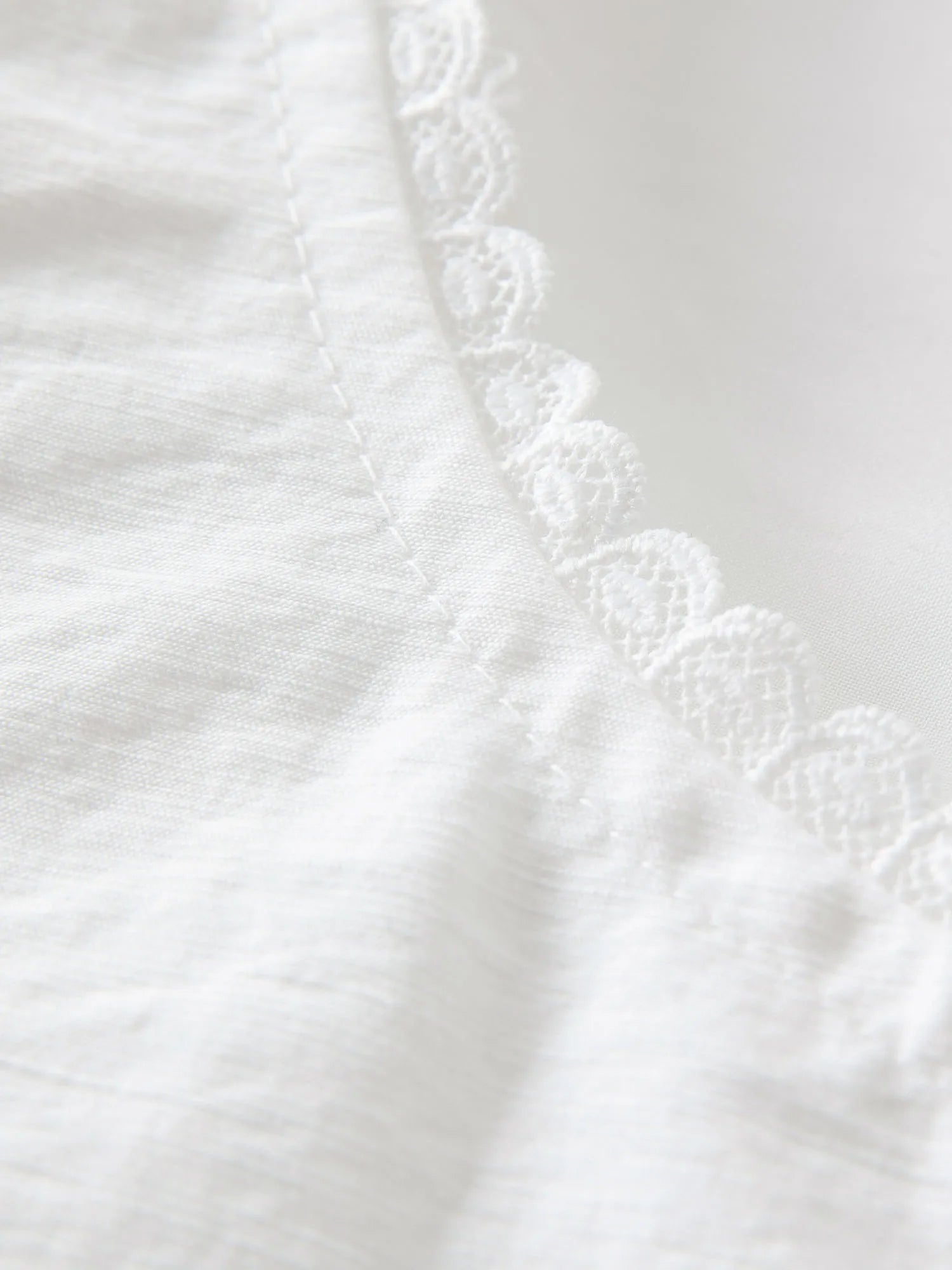 Textured Short-sleeve White Blouse