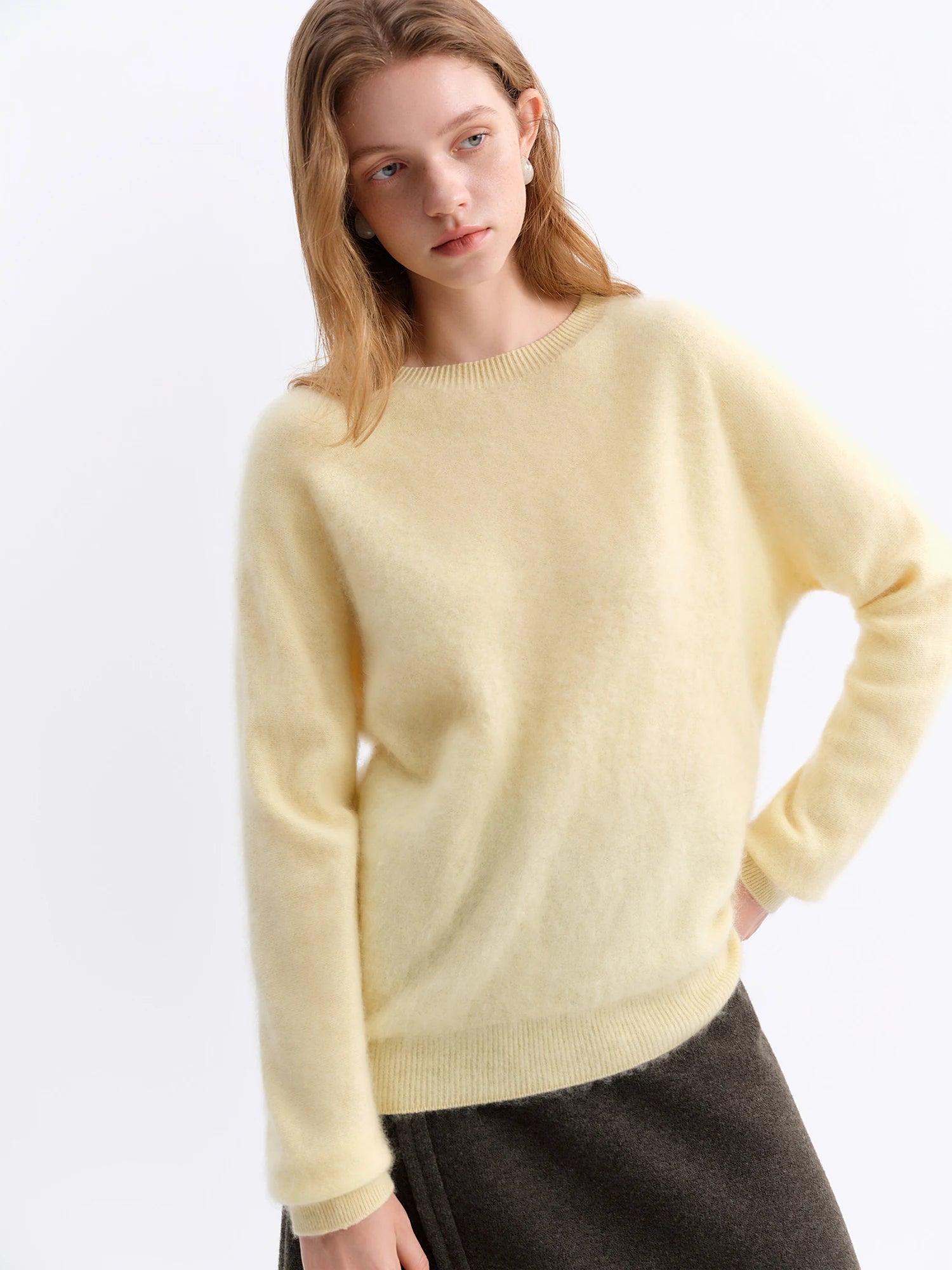 Wool Blend Cashmere  Pullover