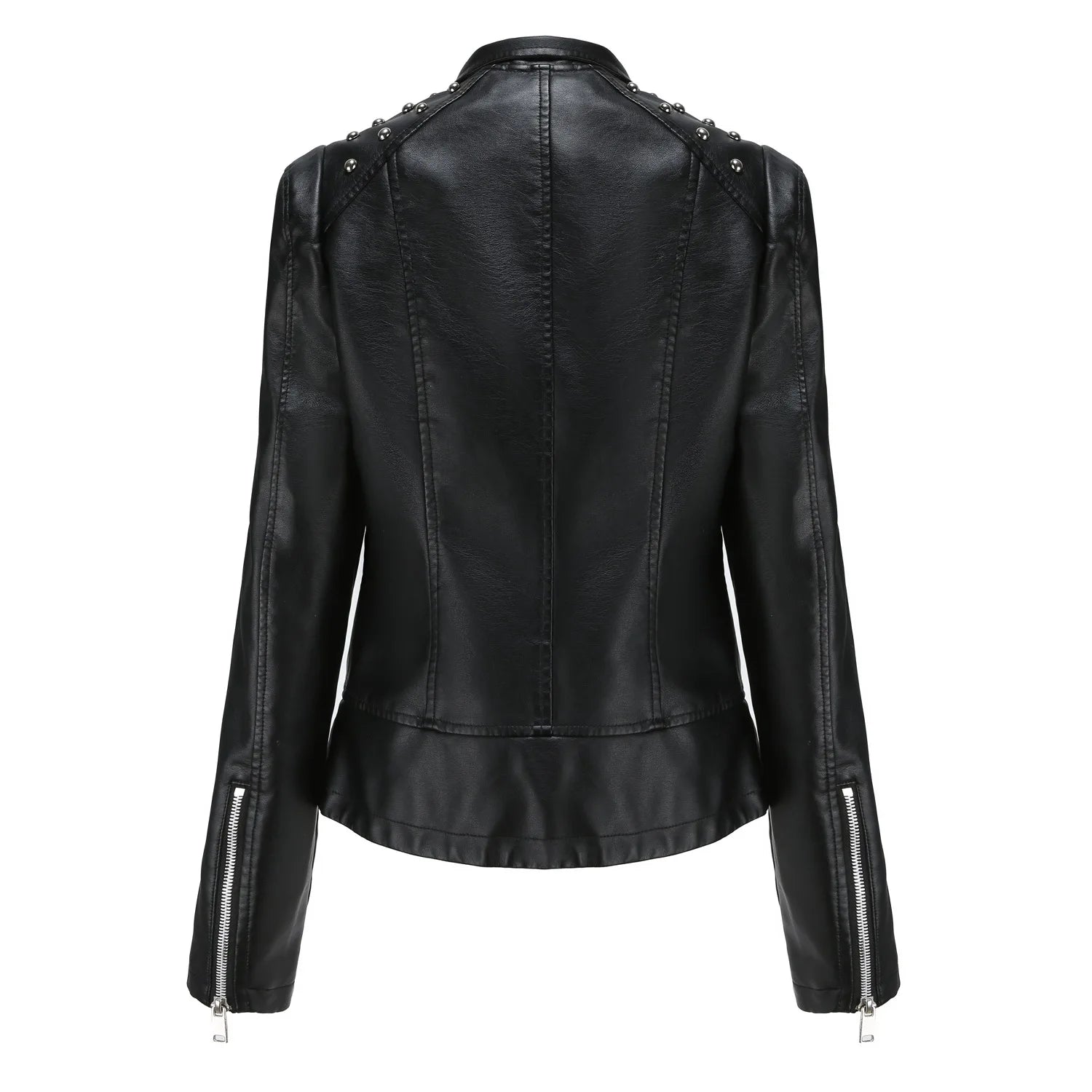 Short Slim Leather jacket