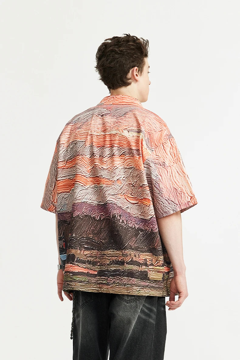 Lightweight Sunset Hawaiian Shirt