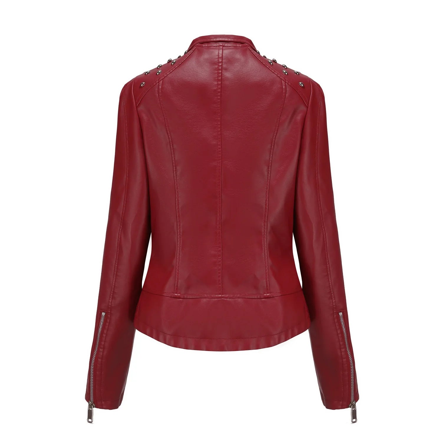 Short Slim Leather jacket