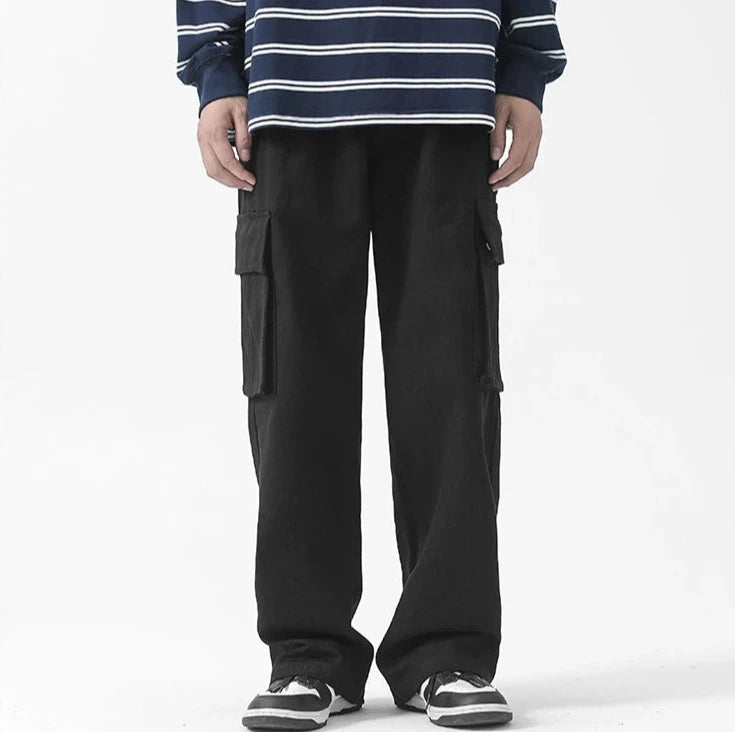 Retro Straight Cargo Pants