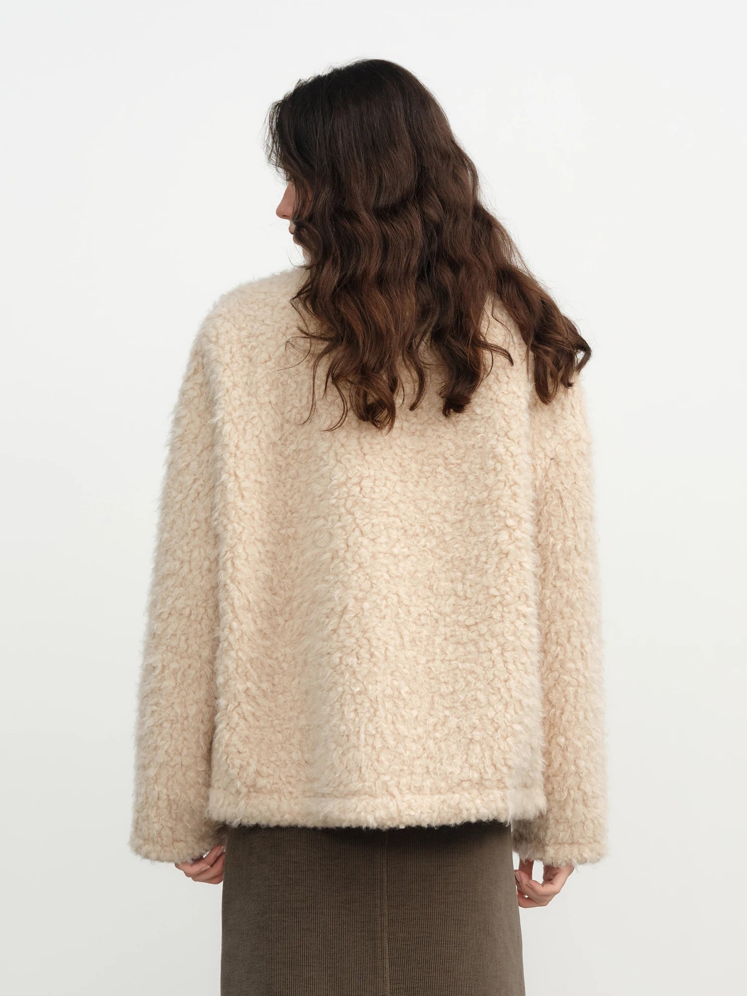 Short Light Fur Jacket