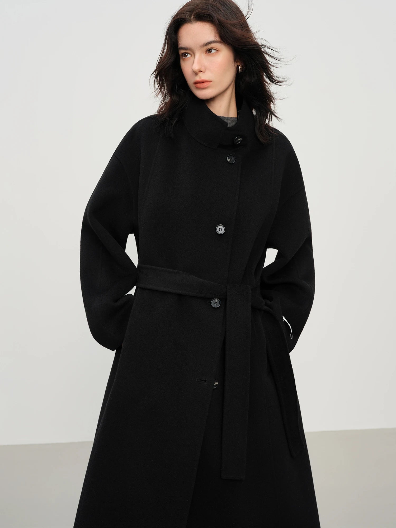 Wool Double-Faced Long Coat