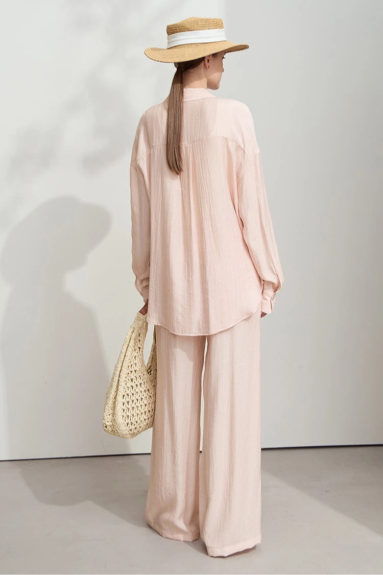 Minimalism Loose Shirt and Pants Set