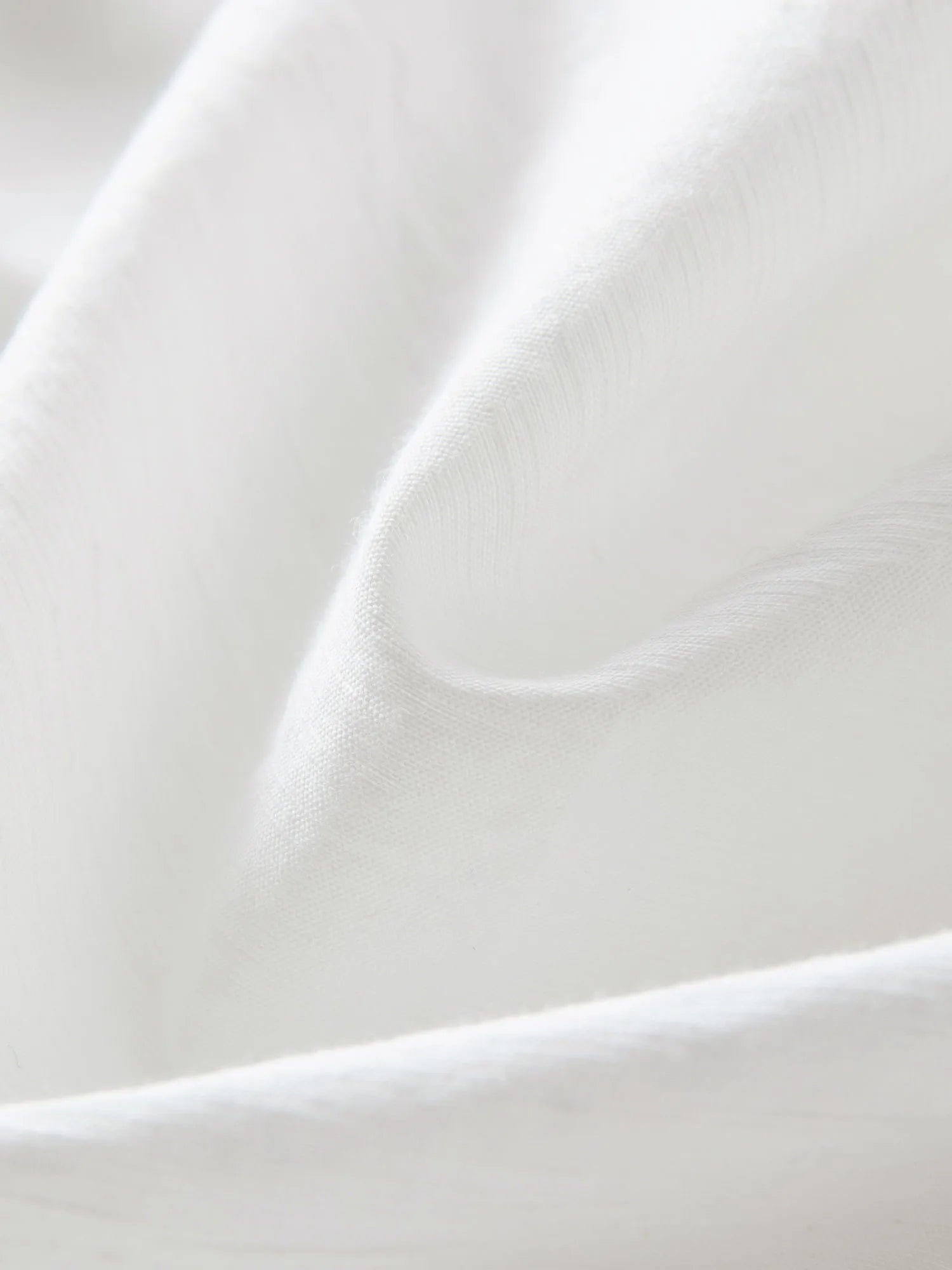 Textured Short-sleeve White Blouse