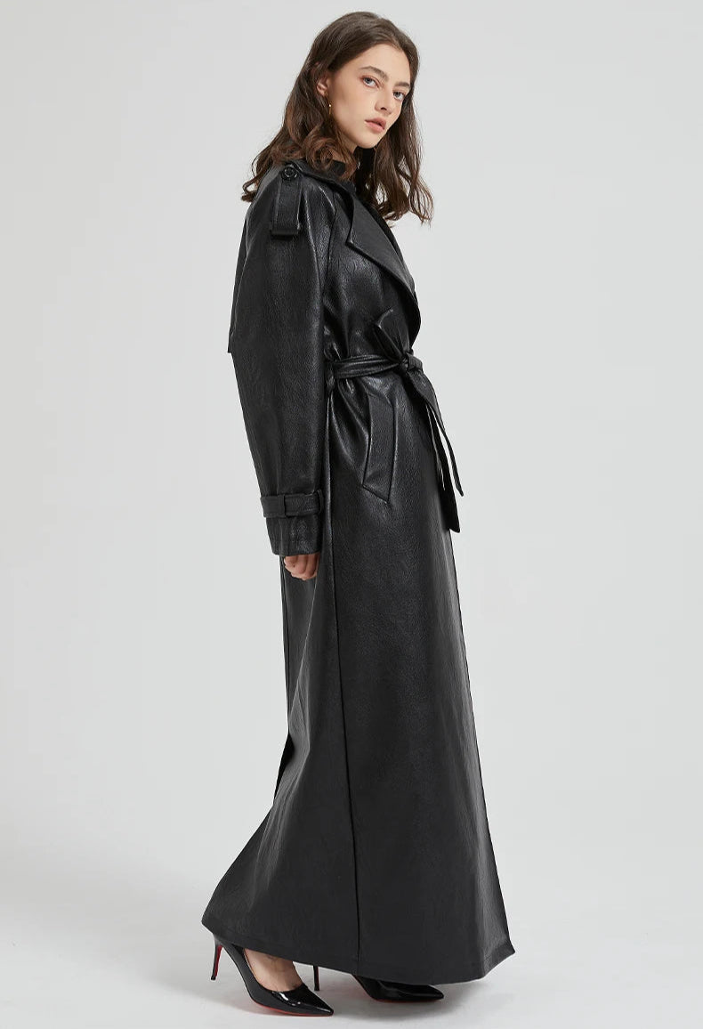 Long Leather Coat