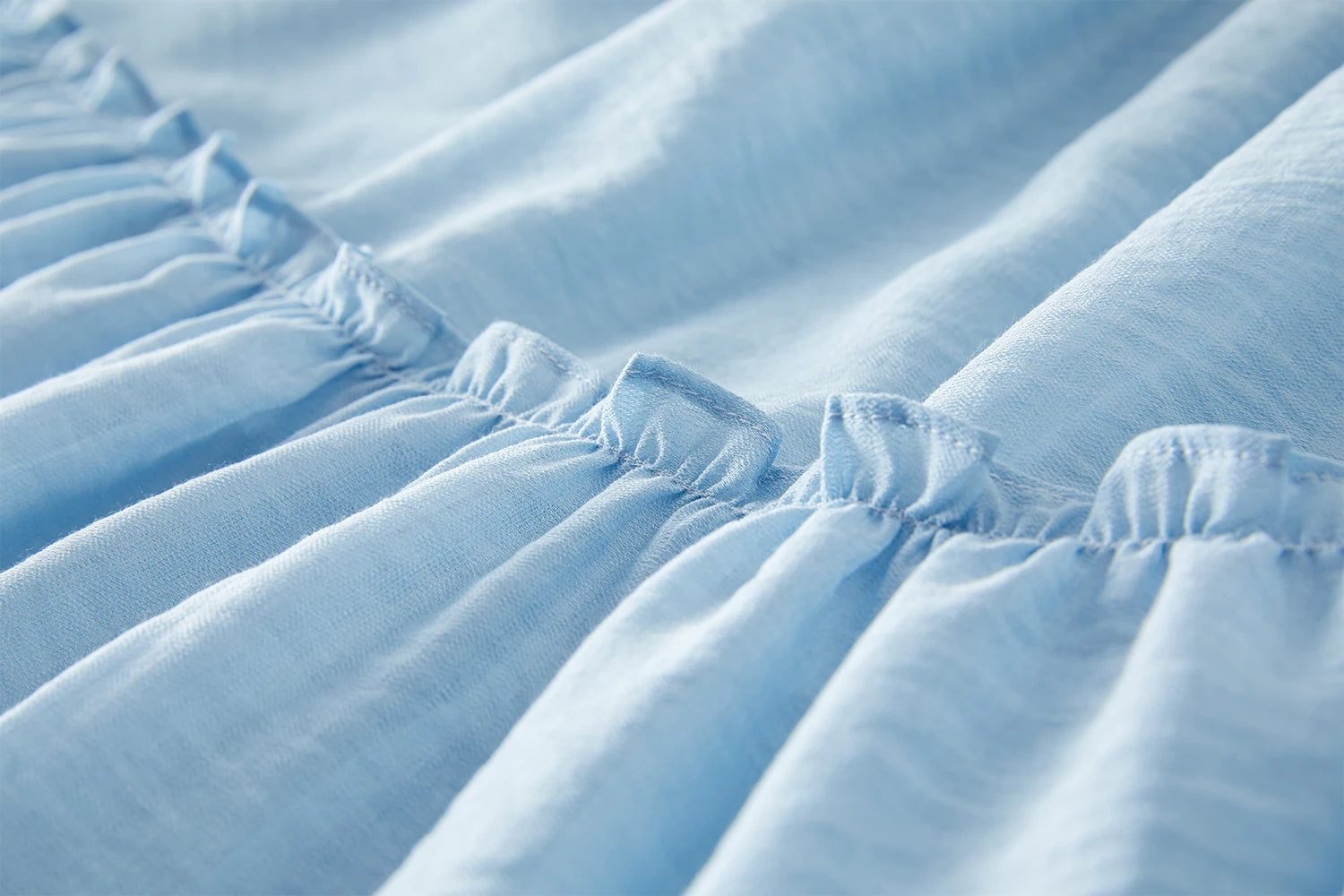 Summer Loose Light Blue Midi Dress