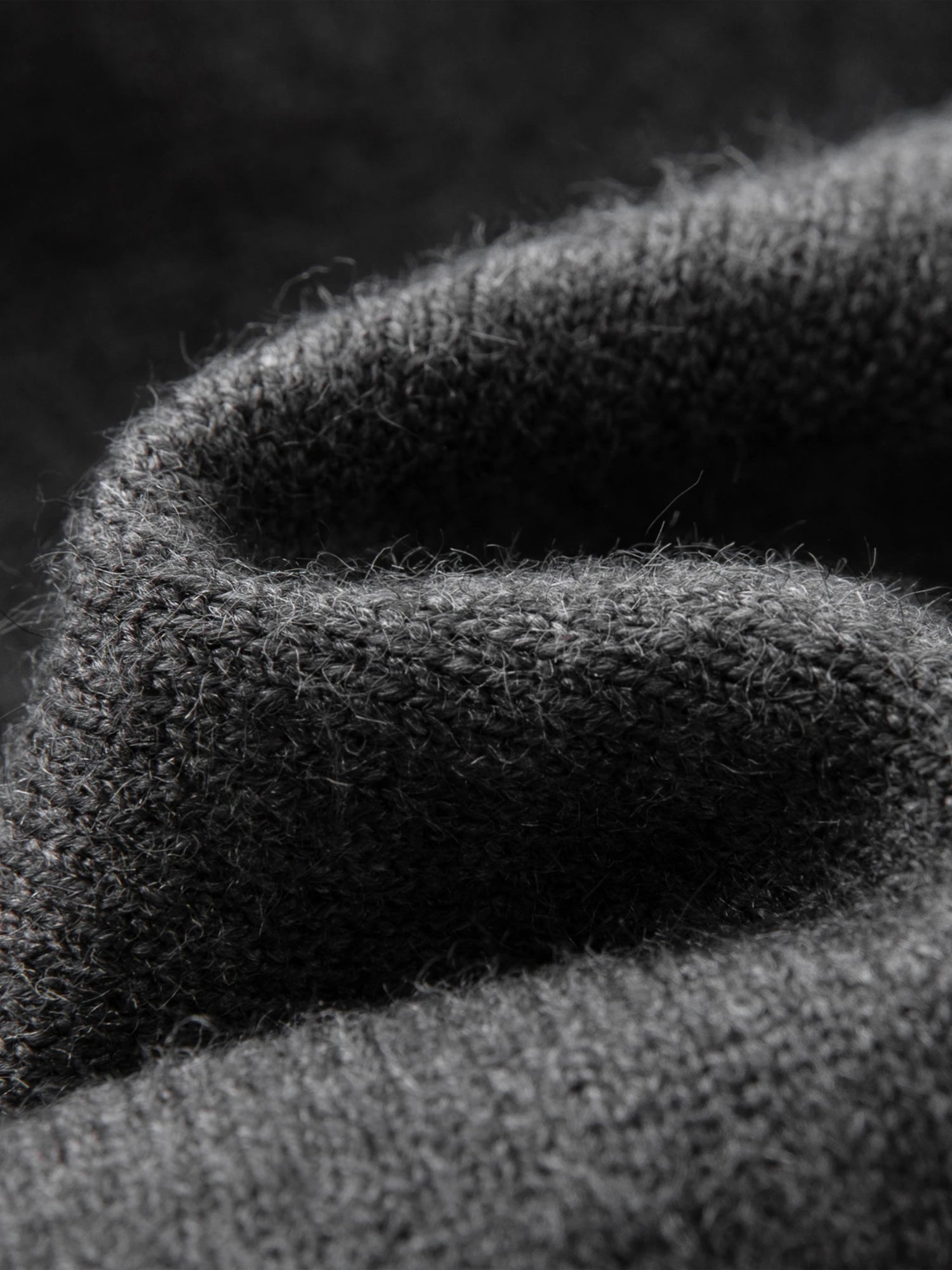 Knitted Dark Grey Cardigan