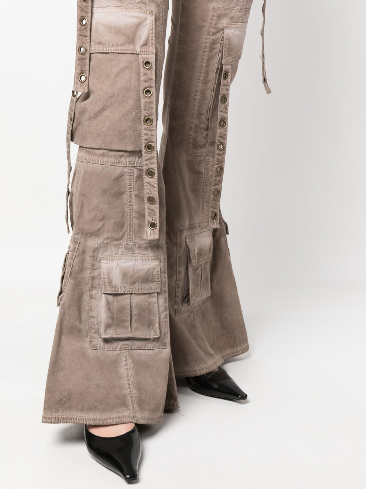 Bootcut cargo trousers