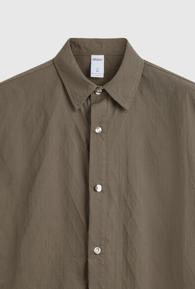 Cargo textured shirt with shorts