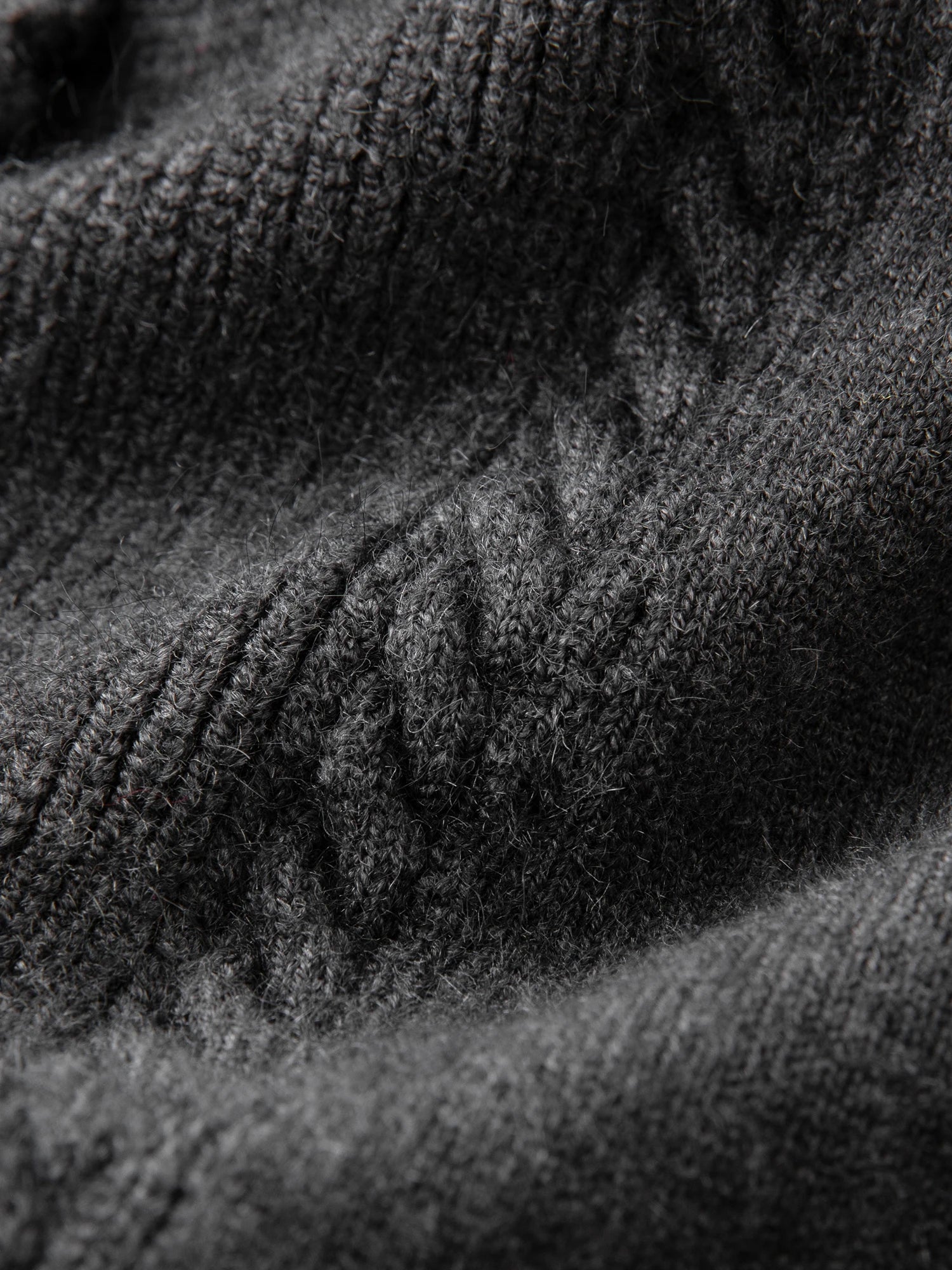 Knitted Dark Grey Cardigan