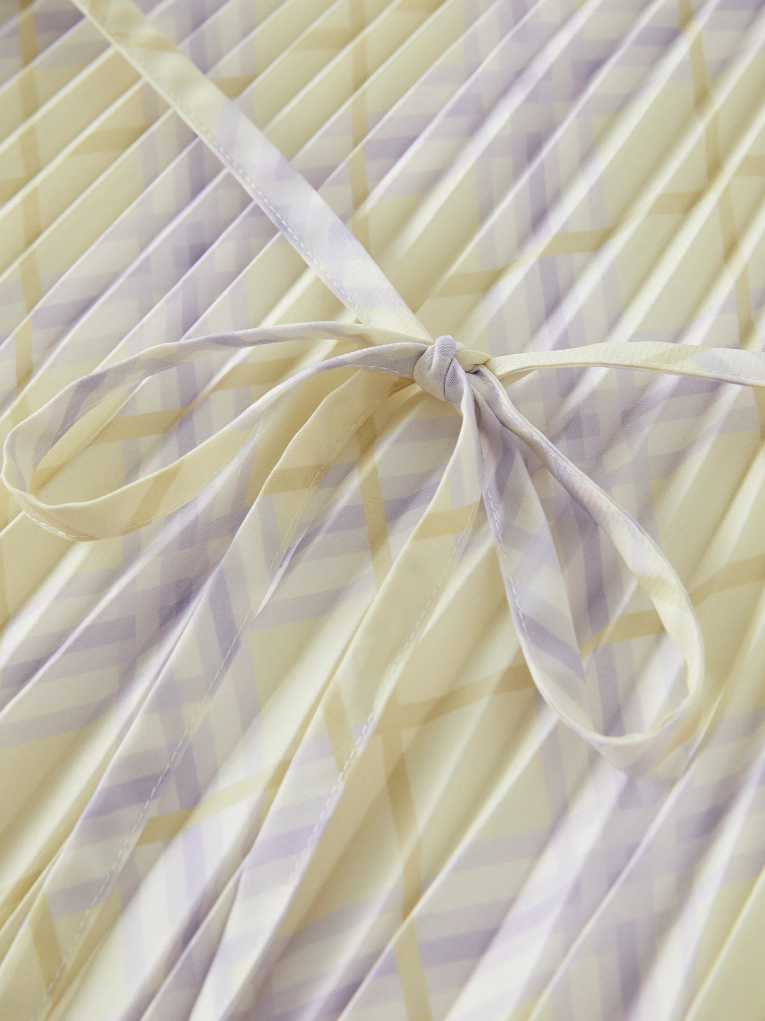 Rhombus Check Strap Midi Dress