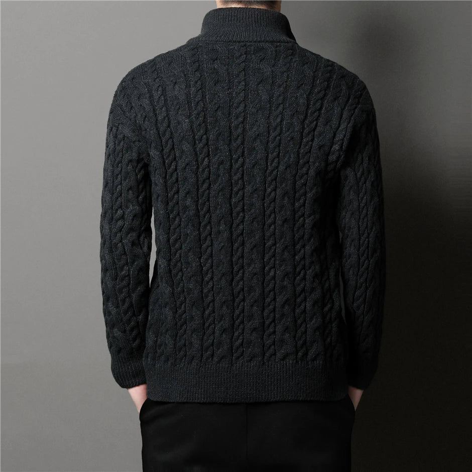 Knitted warm cardigan