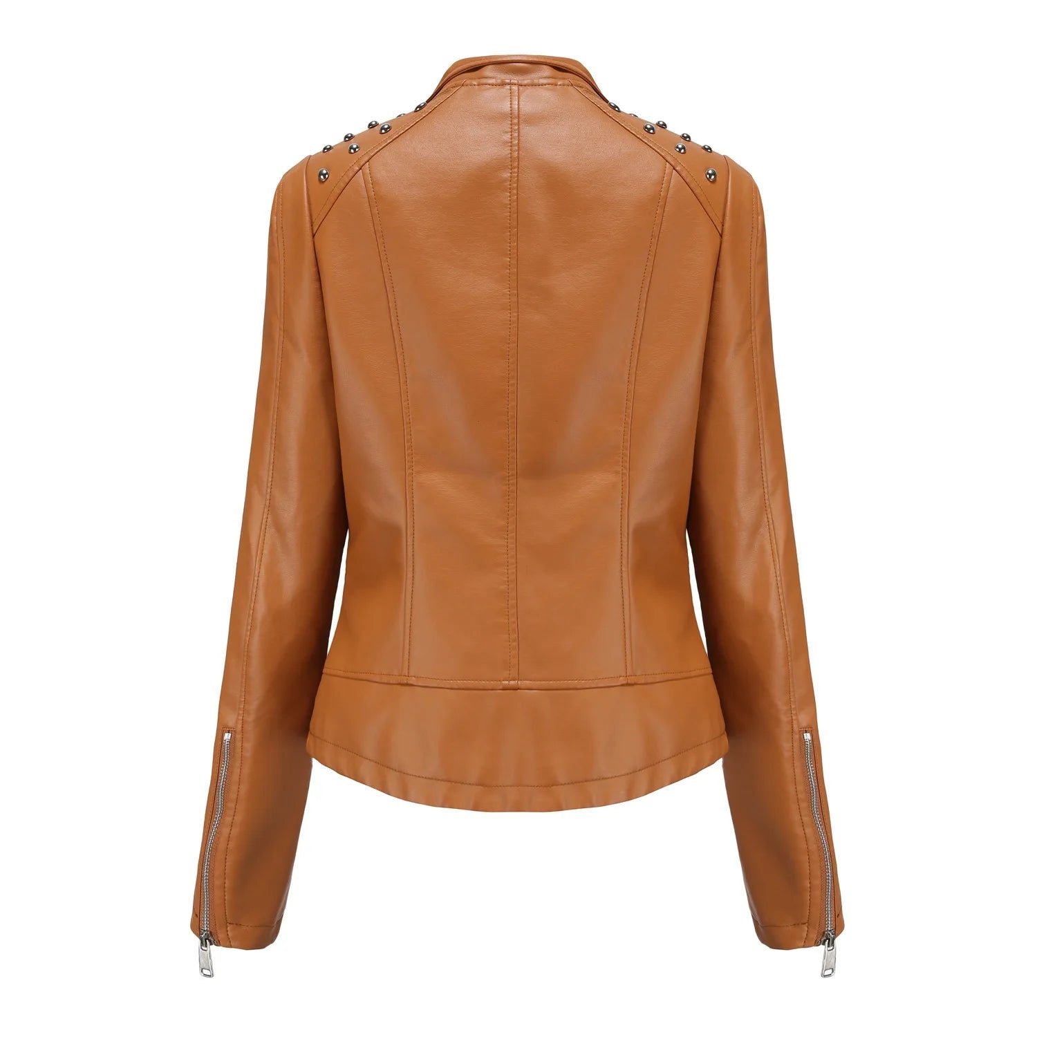 Short Slim Leather jacket