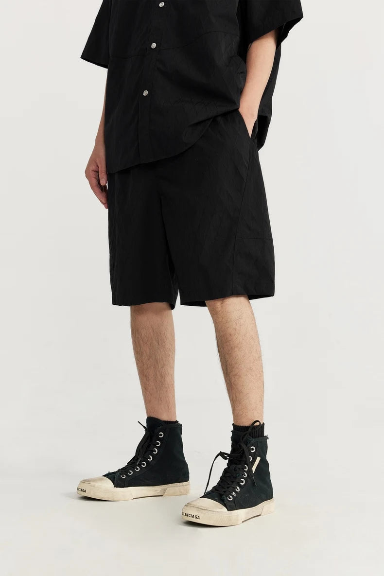 Cargo textured shirt with shorts