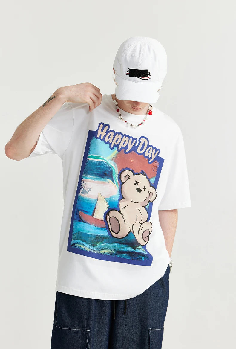 Bear Printing T-shirt