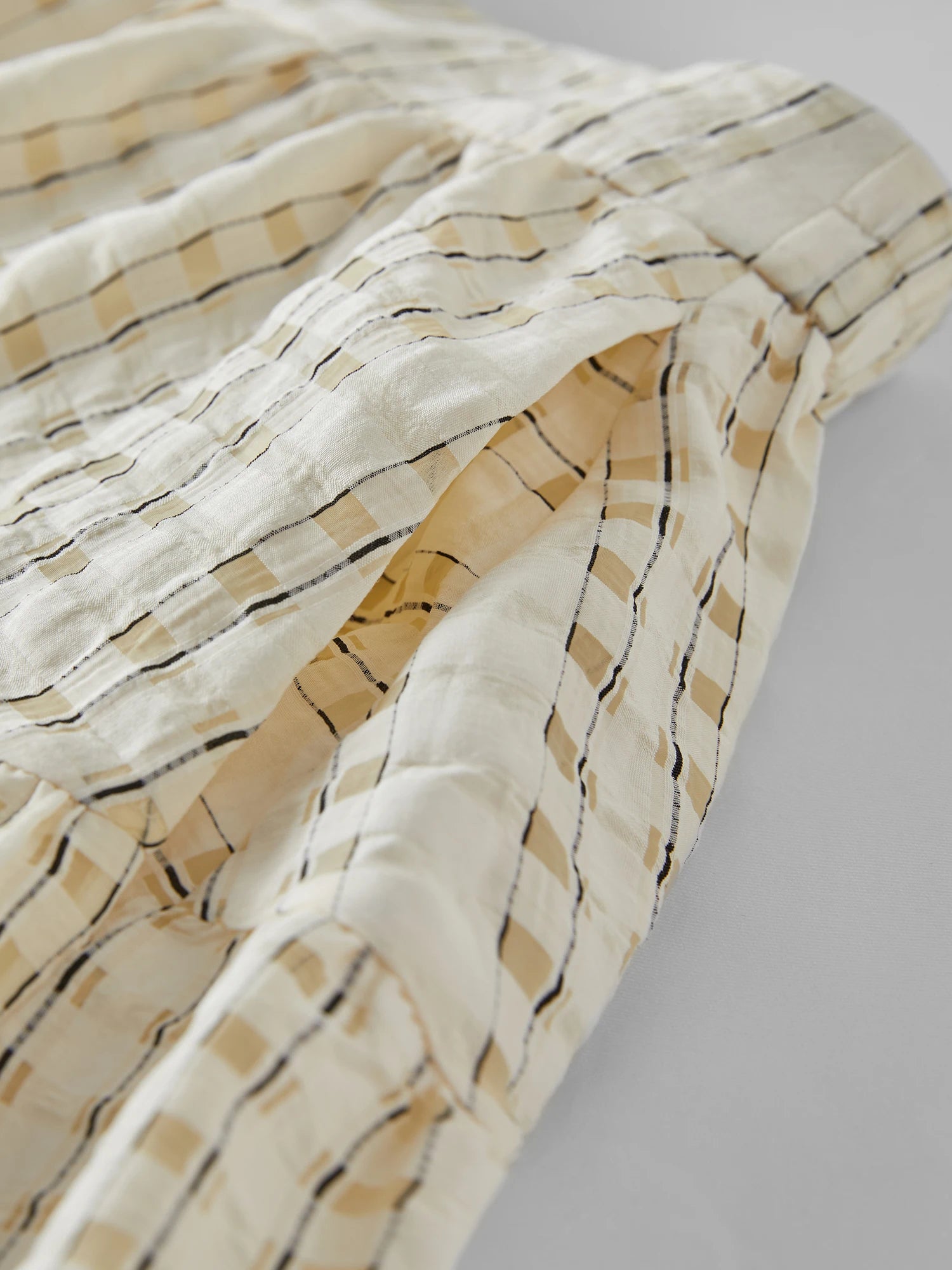 Texture French Fashion Beige Top and Skirt