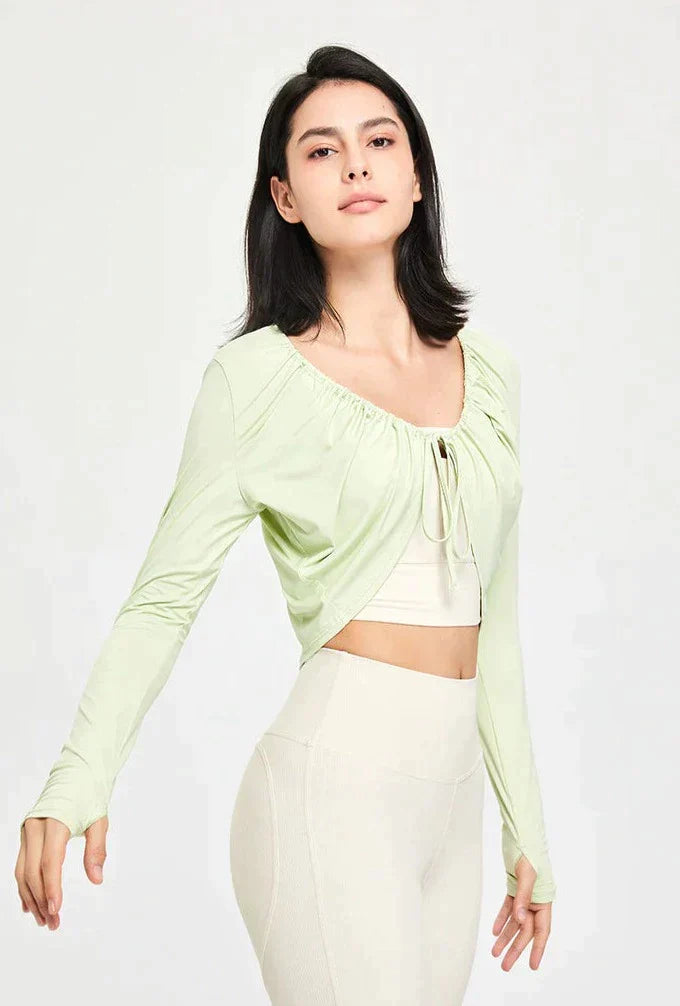 Scarf sports top