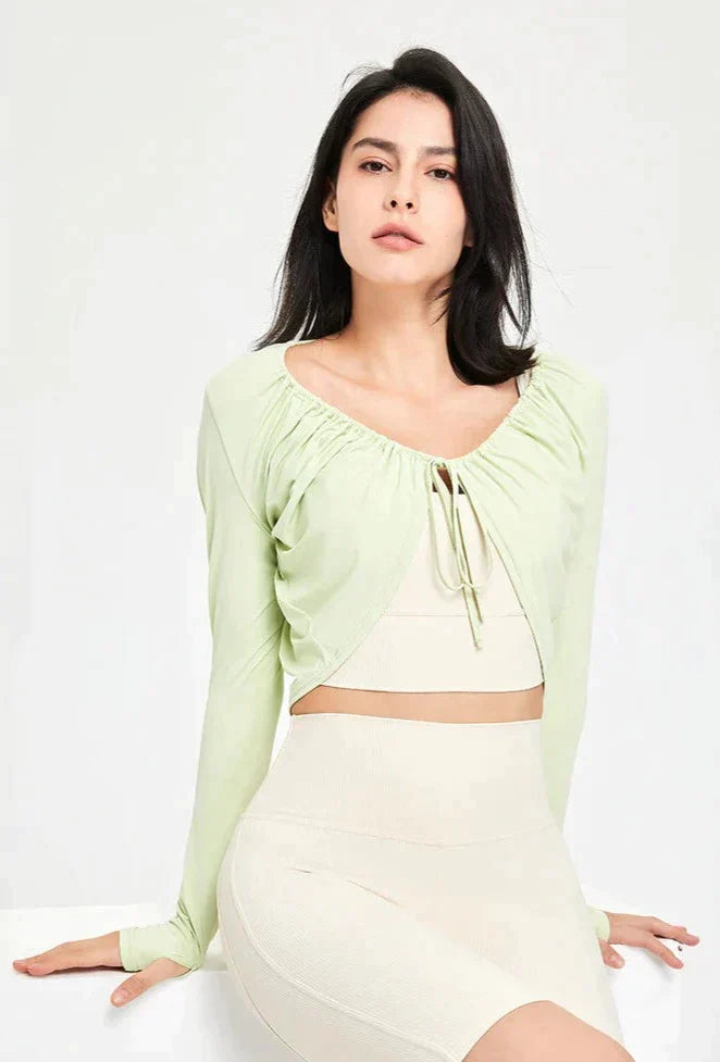 Scarf sports top
