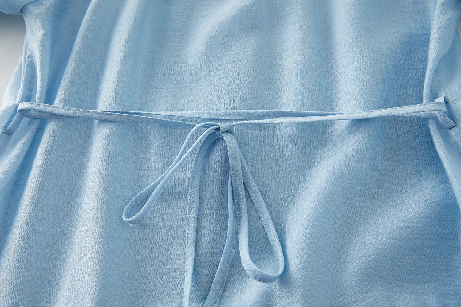 Summer Loose Light Blue Midi Dress