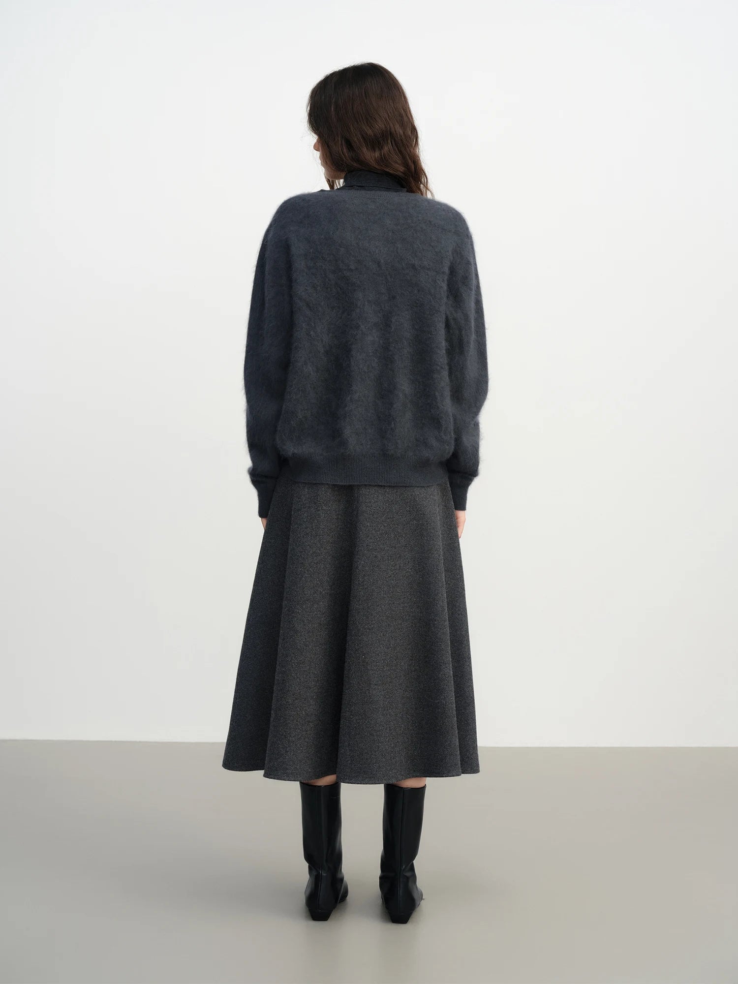 Wool Blend Knitted Cardigan