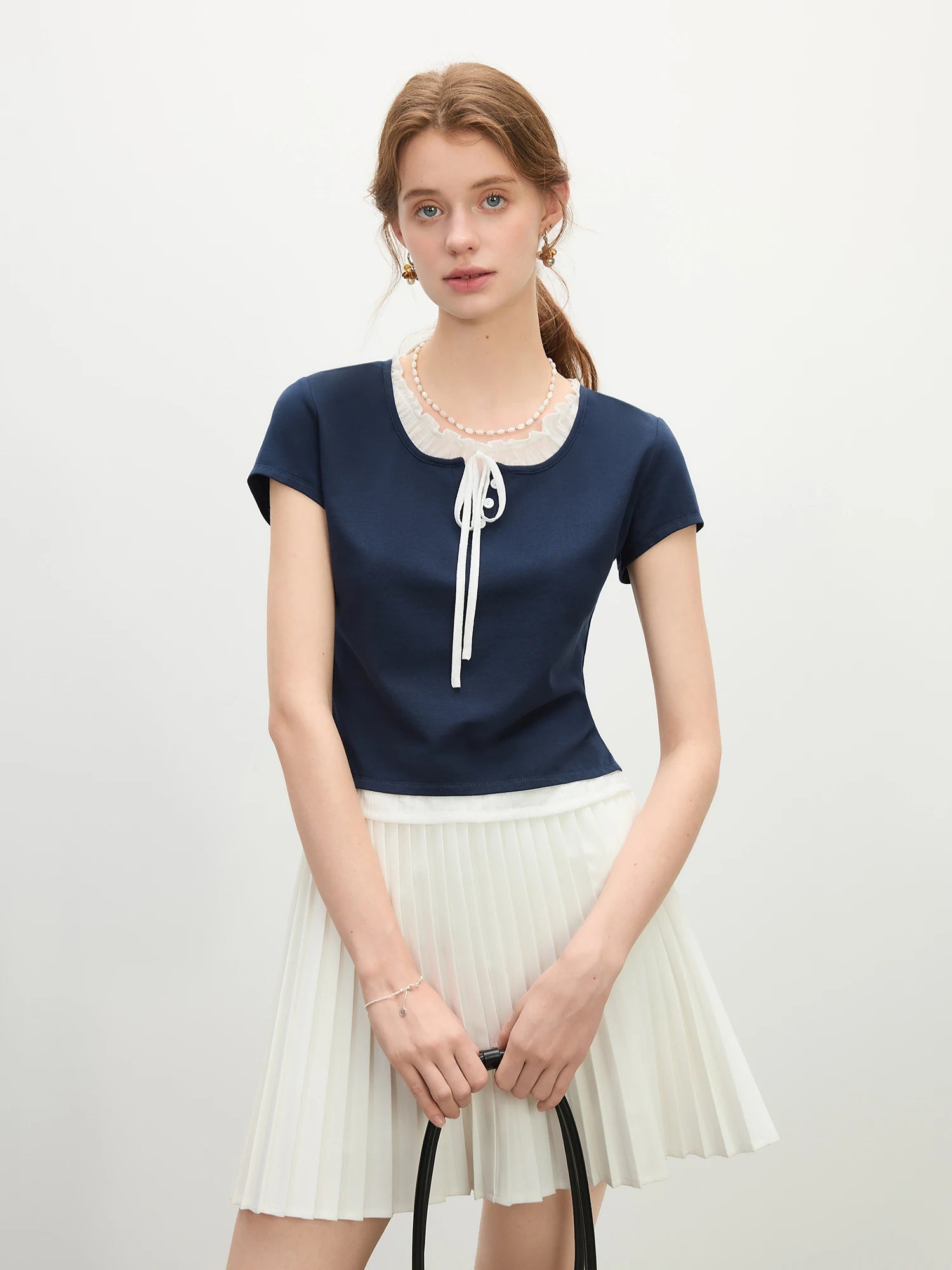 Elegant Navy Blue Top