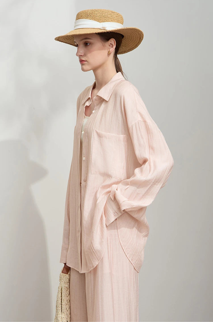 Minimalism Loose Shirt and Pants Set