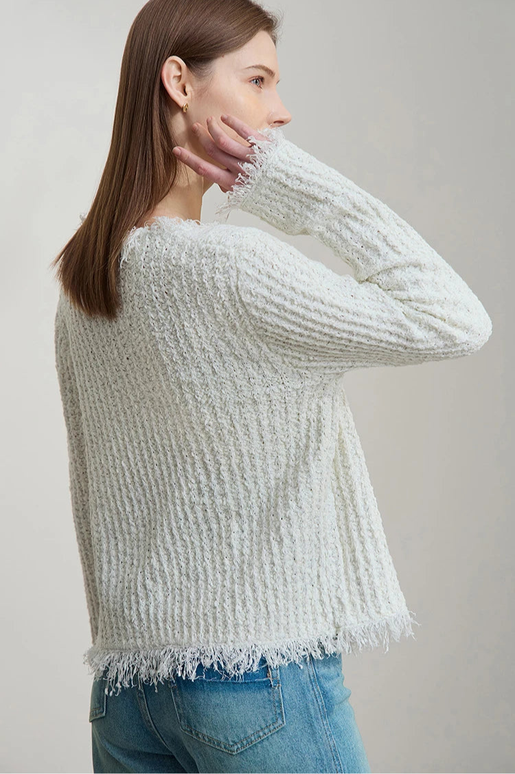 Minimalist Tassel Cardigan