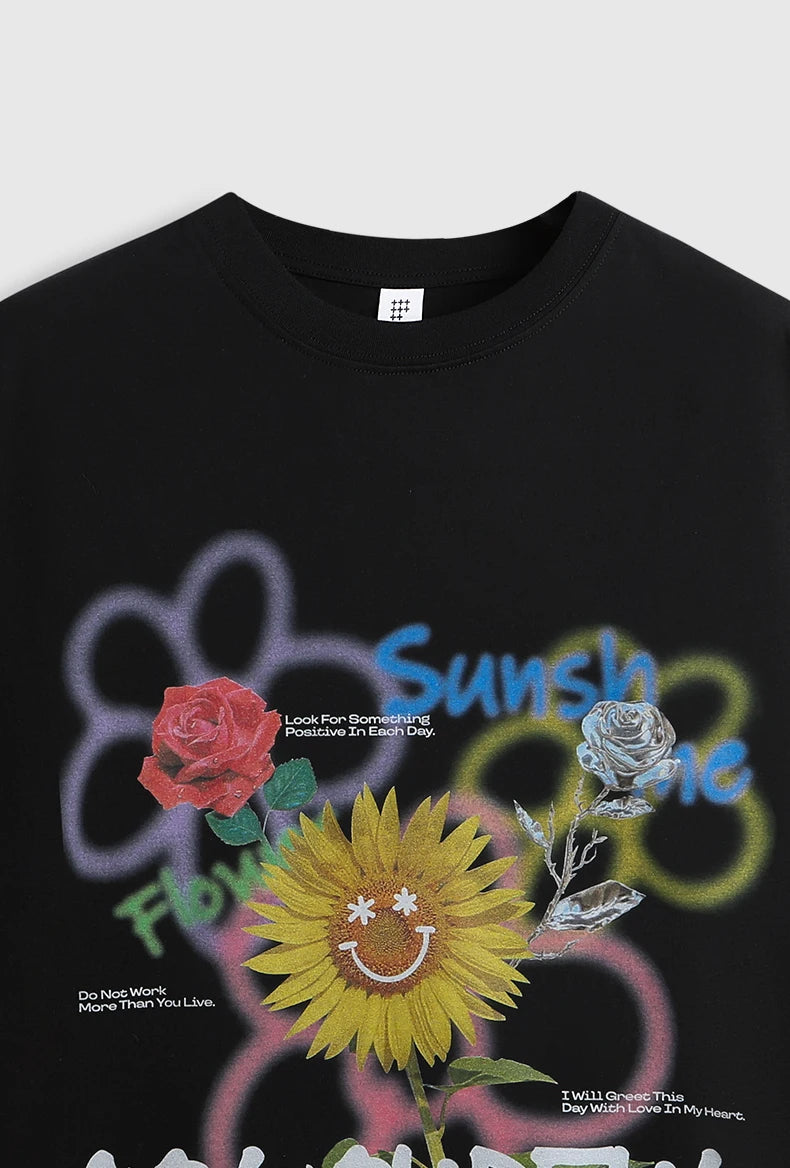 Graffiti Sunflower T-shirt