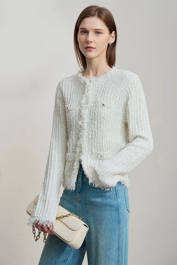 Minimalist Tassel Cardigan