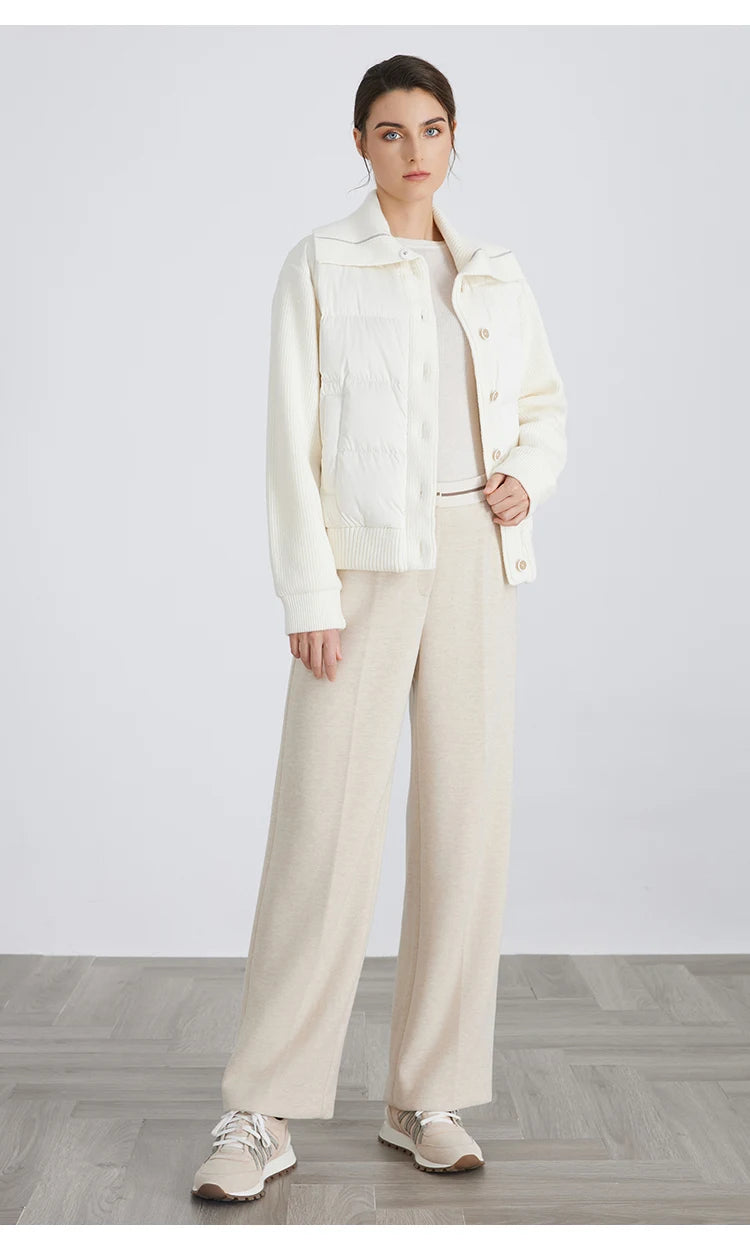 Spliced Down Wool Jacket