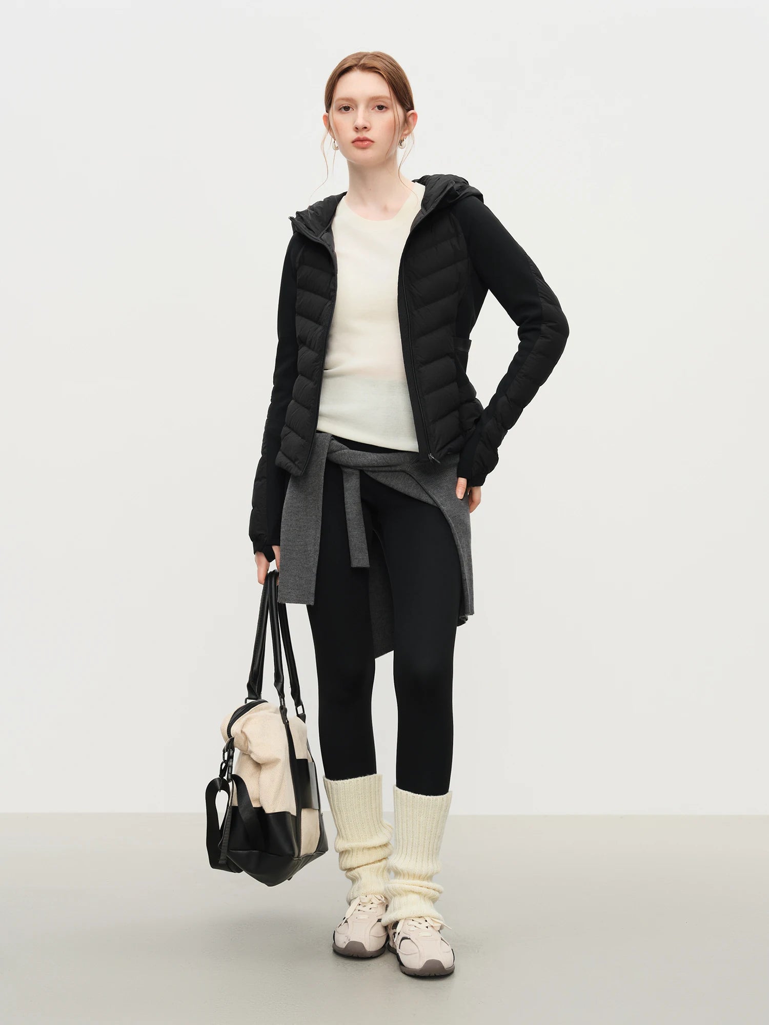 Lightweight Hooded Black Jacket