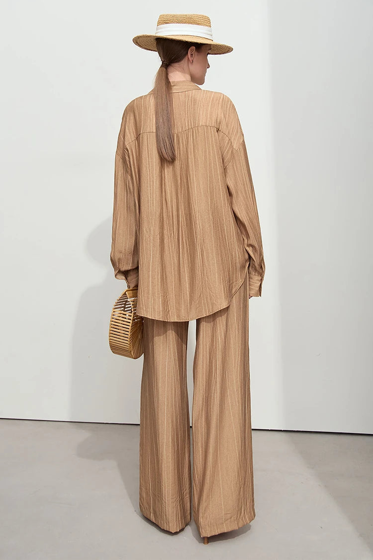 Minimalism Loose Shirt and Pants Set