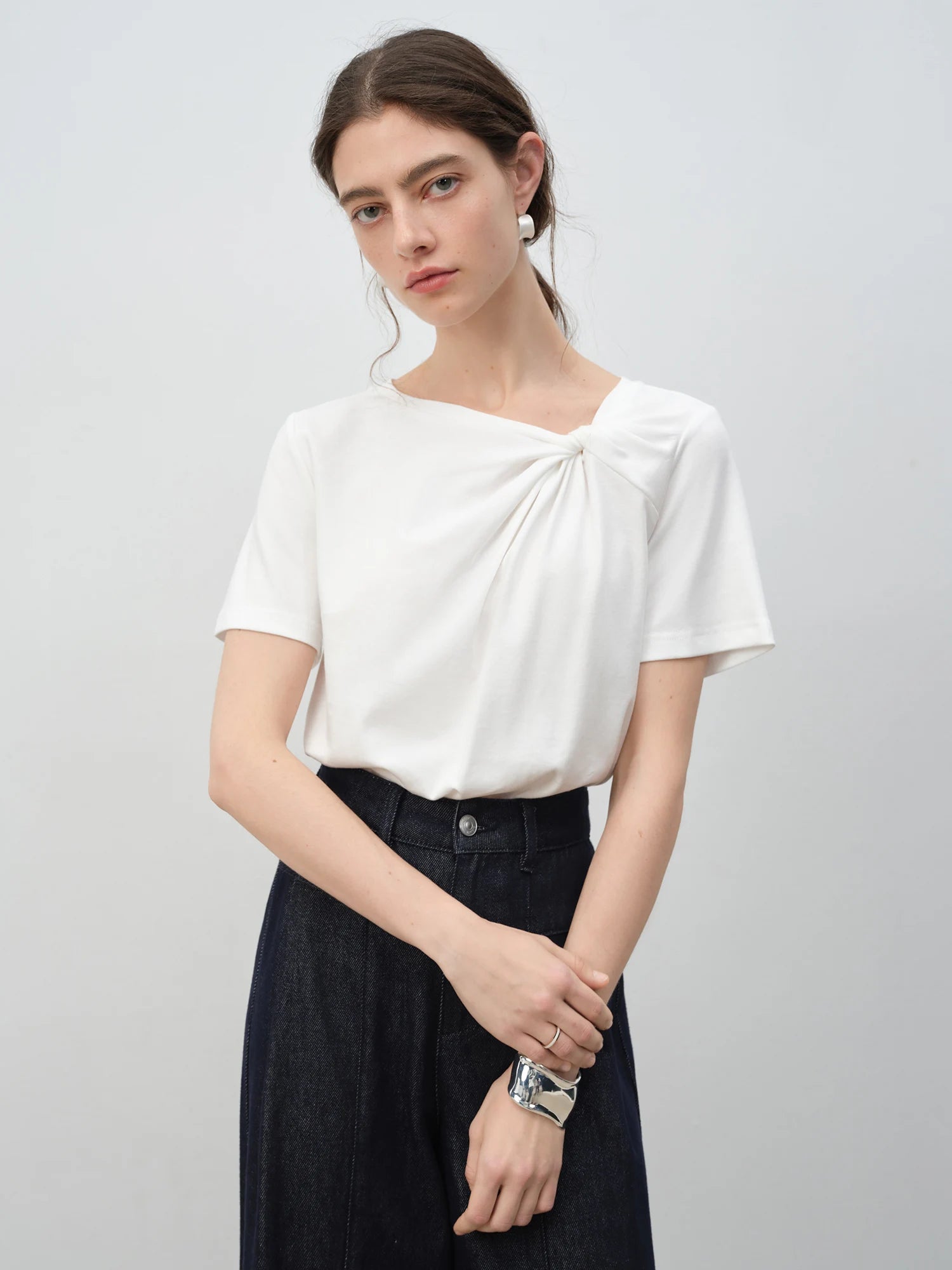 Short Sleeve Twisted T-Shirt