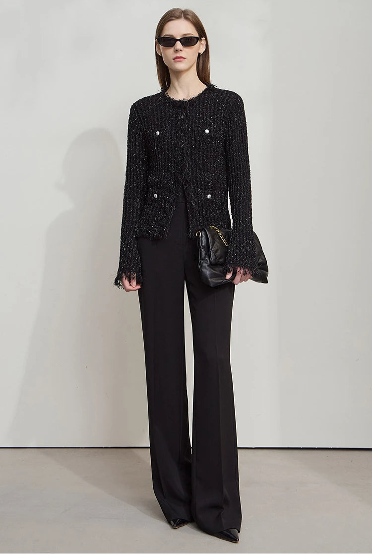 Minimalist Tassel Cardigan