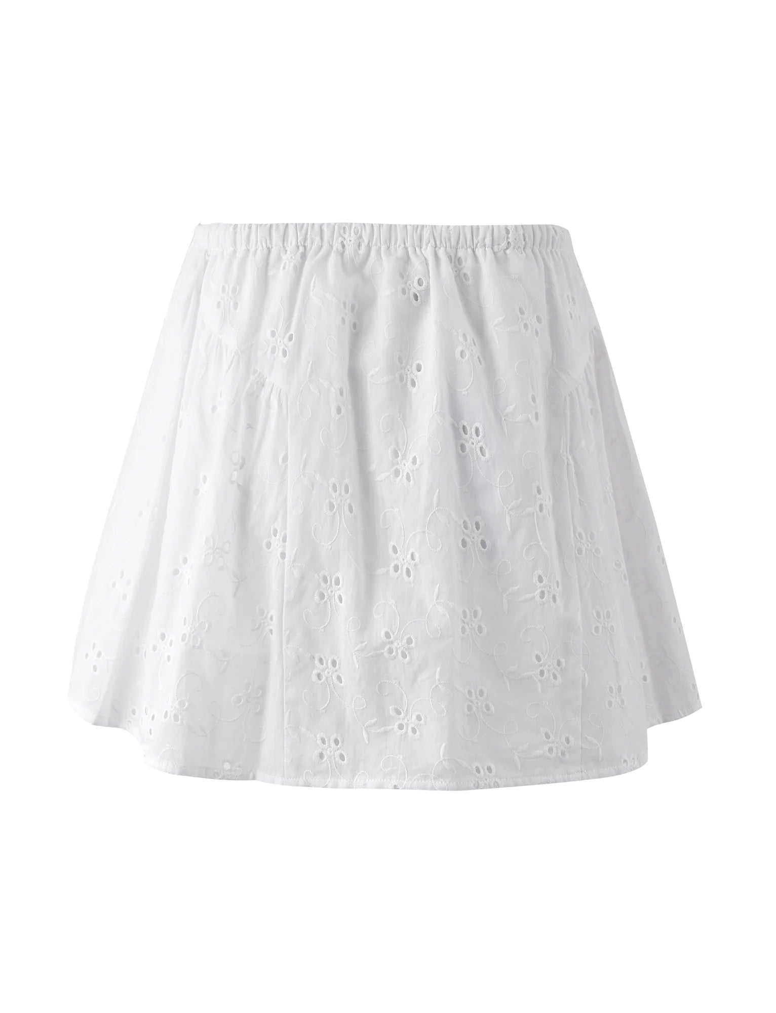 White vintage short sleeve crop top with mini skirt