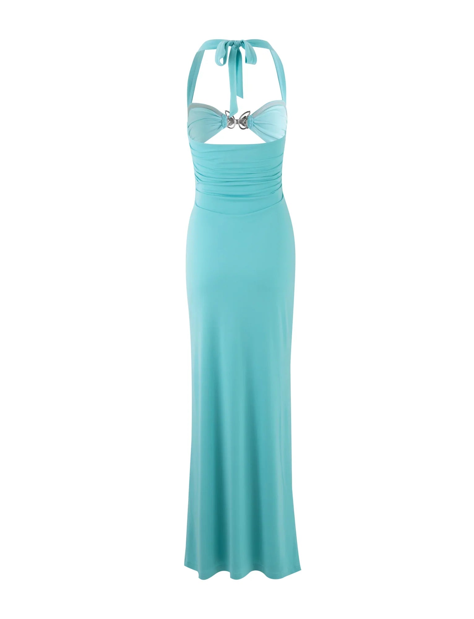 Maxi dress with bow tie design