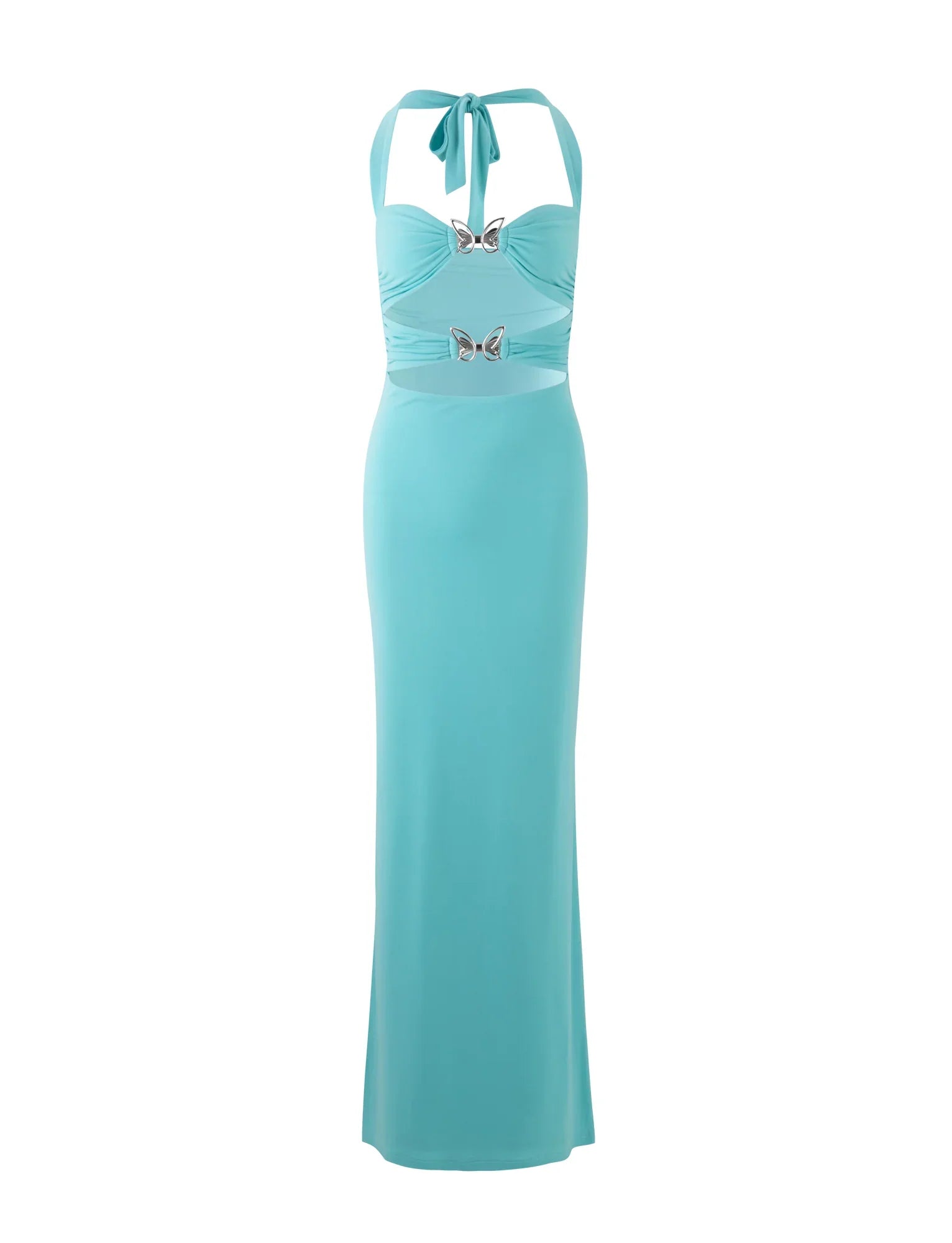 Maxi dress with bow tie design