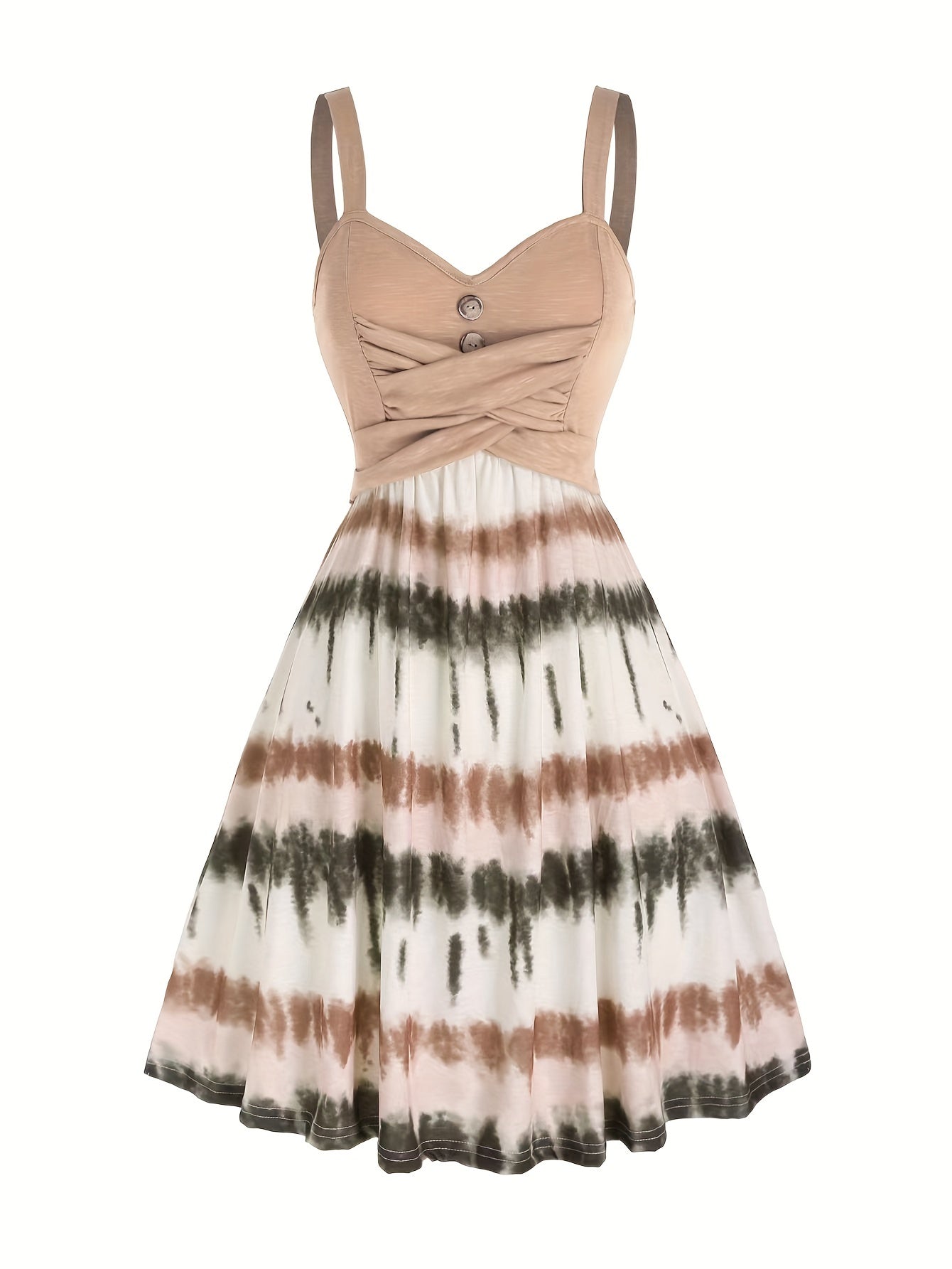 Dress with tie dye print